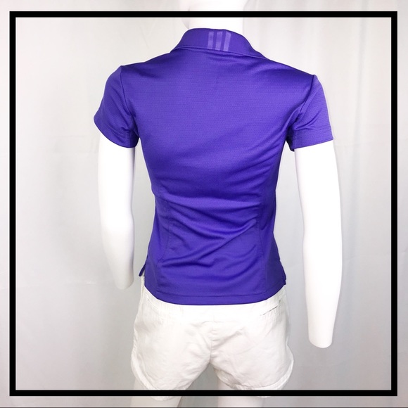 ⛳️ Adidas Brand, Climalite, Purple, Collared Shirt - Picture 4 of 7